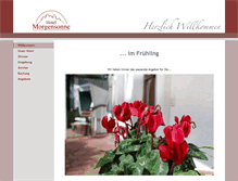 Tablet Screenshot of hotel-morgensonne.de